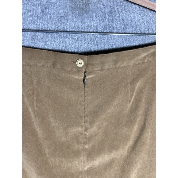 Savion Skirt Womens Size 12 Brown Stretch A-Line Maxi Back Slit‎ Vintage Y2K - Picture 4 of 6